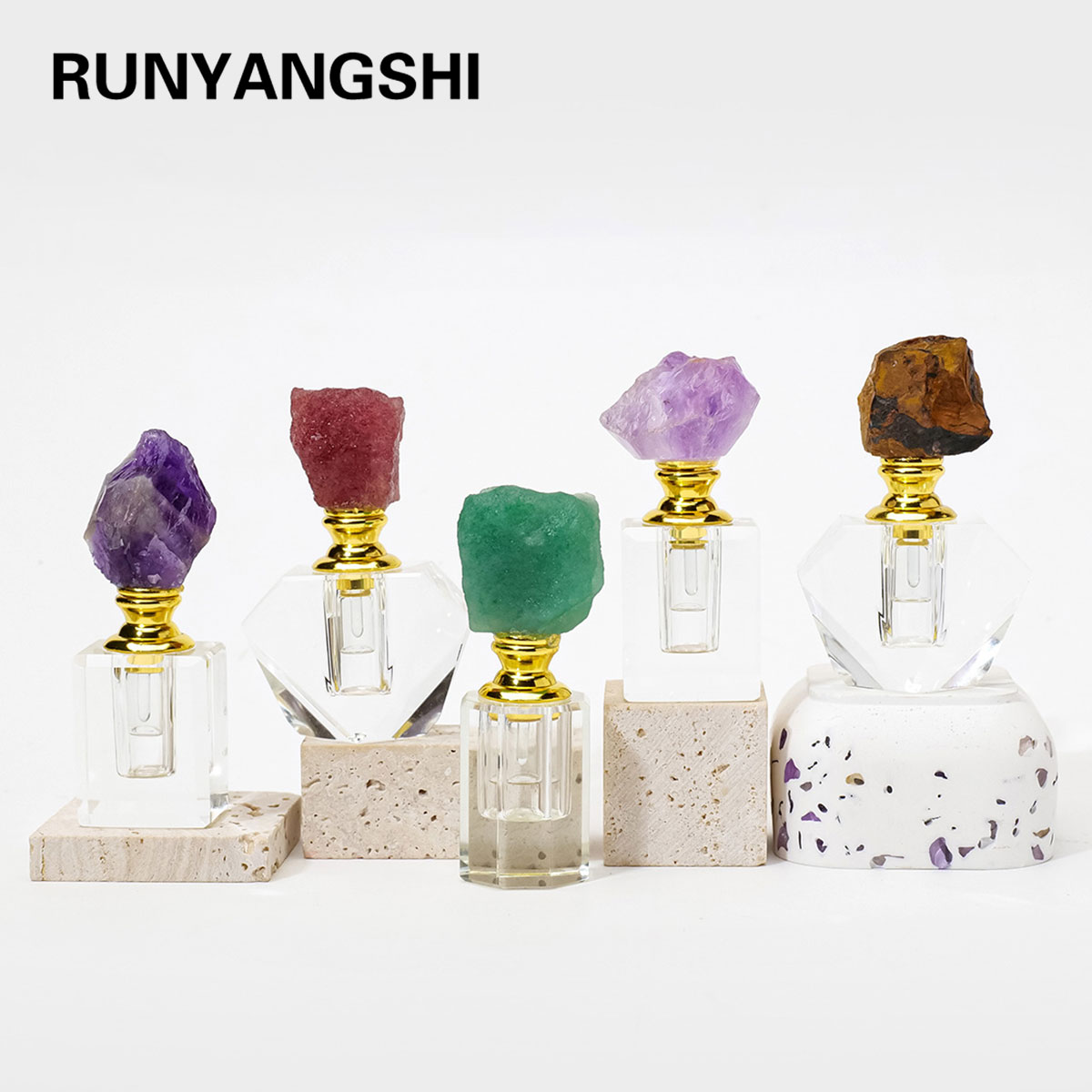 Perfume Quotes - 1 adet doğal ametist kristal küme