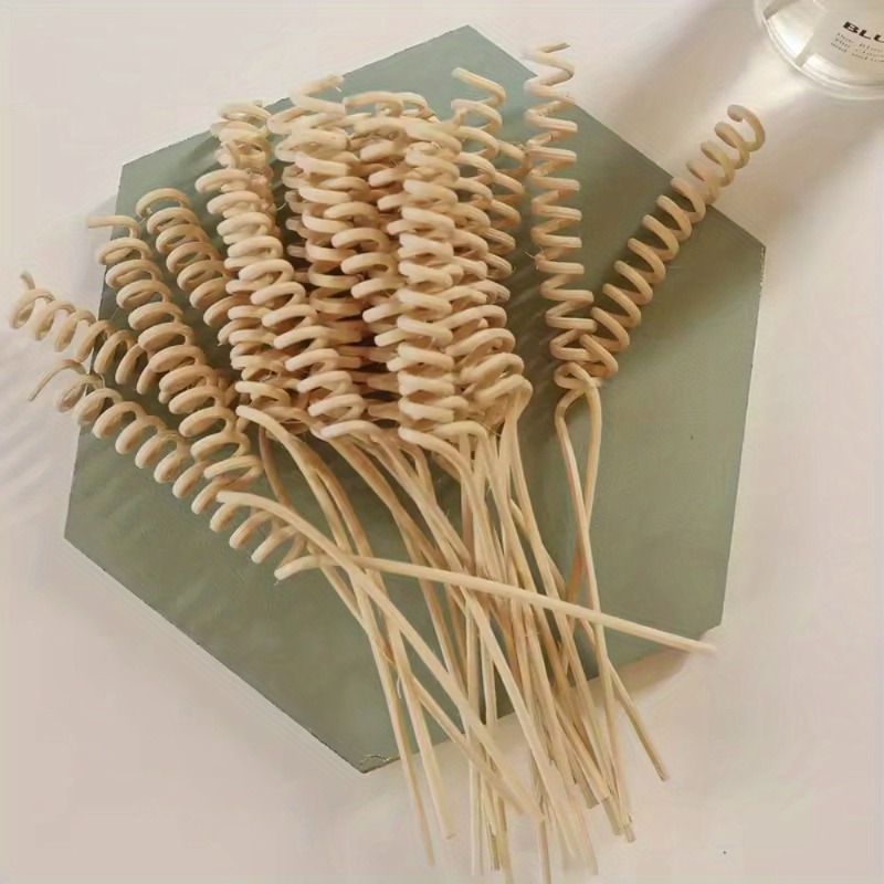 Perfume Fragrance Stick - 10 adet Bitki Kavisli Rattan Çubukları